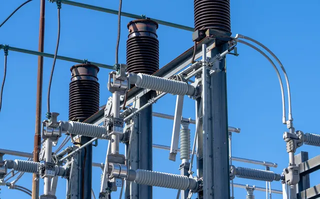 Electrical substation with transformers