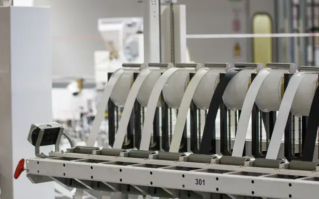 Reels running on a production line that made it into service